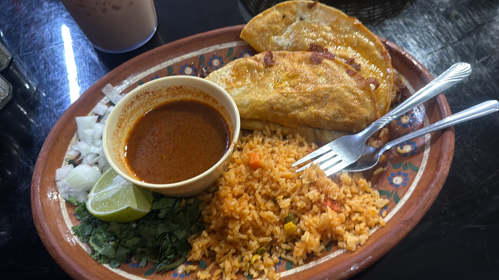 Food at Taqueria el Charro de Jalisco